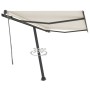 Cream automatic standing awning 350x250 cm by vidaXL, Awnings - Ref: Foro24-3069727, Price: 502,99 €, Discount: %