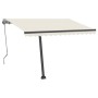 Cream automatic standing awning 350x250 cm by vidaXL, Awnings - Ref: Foro24-3069727, Price: 502,99 €, Discount: %