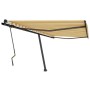 Toldo de pie retráctil manual amarillo y blanco 400x300 cm de vidaXL, Toldos - Ref: Foro24-3069738, Precio: 462,40 €, Descuen...