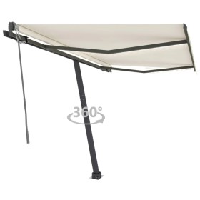 Automatic awning with LED lights and wind sensor cream 350x250 cm by vidaXL, Awnings - Ref: Foro24-3069732, Price: 608,94 €, ...