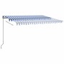 Blue and white automatic standing awning 400x300 cm by vidaXL, Awnings - Ref: Foro24-3069746, Price: 540,22 €, Discount: %