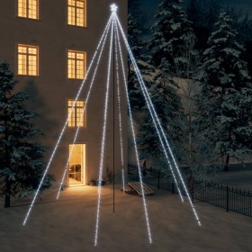 Weihnachtsbaumbeleuchtung für den Innen- und Außenbereich, 1300 kaltweiße LEDs, 8 m von vidaXL, Weihnachtsbäume - Ref: Foro24...