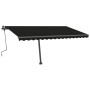 Manual retractable foot awning anthracite gray 400x300 cm by vidaXL, Awnings - Ref: Foro24-3069739, Price: 471,97 €, Discount: %