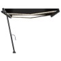 Toldo retráctil manual con luz LED gris antracita 450x300 cm de vidaXL, Toldos - Ref: Foro24-3069764, Precio: 515,85 €, Descu...