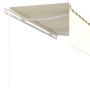 Automatic retractable awning with cream-colored 3x2.5m blind. by vidaXL, Awnings - Ref: Foro24-3069267, Price: 456,05 €, Disc...