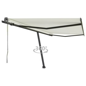 Cream automatic standing awning 450x300 cm by vidaXL, Awnings - Ref: Foro24-3069767, Price: 559,99 €, Discount: %