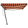 Automatic awning with wind sensor LED orange brown 600x300 cm by vidaXL, Awnings - Ref: Foro24-3069815, Price: 817,62 €, Disc...