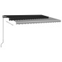 Toldo automático con LED y sensor de viento antracita 450x300cm de vidaXL, Toldos - Ref: Foro24-3069774, Precio: 623,16 €, De...