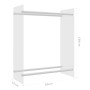 Transparent tempered glass log holder 80x35x100 cm by vidaXL, Accessories for bags and firewood holders - Ref: Foro24-327469,...