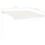 Cream automatic standing awning 350x250 cm by vidaXL, Awnings - Ref: Foro24-3069527, Price: 460,08 €, Discount: %