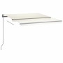 Automatic awning with LED wind sensor cream 400x300 cm by vidaXL, Awnings - Ref: Foro24-3069752, Price: 688,51 €, Discount: %