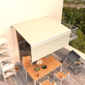 Manual retractable awning with cream blinds 3x2.5 m by vidaXL, Awnings - Ref: Foro24-3069257, Price: 285,99 €, Discount: %