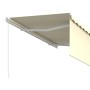 Toldo retráctil manual con persiana color crema 3x2,5 m de vidaXL, Toldos - Ref: Foro24-3069257, Precio: 285,44 €, Descuento: %