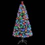 Árbol de Navidad con luces fibra óptica blanco y azul 120 cm de vidaXL, Arboles de navidad - Ref: Foro24-328455, Precio: 79,3...