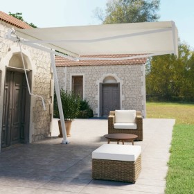 Cream automatic standing awning 400x350 cm by vidaXL, Awnings - Ref: Foro24-3069627, Price: 612,99 €, Discount: %