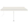 Cream automatic standing awning 400x350 cm by vidaXL, Awnings - Ref: Foro24-3069627, Price: 612,76 €, Discount: %