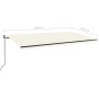 Cream automatic retractable awning 600x350 cm by vidaXL, Awnings - Ref: Foro24-3069247, Price: 763,99 €, Discount: %