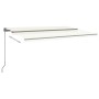 Toldo automático con LED y sensor de viento crema 500x300 cm de vidaXL, Toldos - Ref: Foro24-3069792, Precio: 728,06 €, Descu...