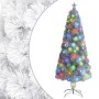 Árbol de Navidad artificial con LED blanco fibra óptica 240 cm de vidaXL, Arboles de navidad - Ref: Foro24-328453, Precio: 13...