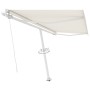 Retractable manual cream-colored freestanding awning 400x300 cm by vidaXL, Awnings - Ref: Foro24-3069537, Price: 580,06 €, Di...