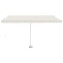 Toldo de pie retráctil manual crema 400x300 cm de vidaXL, Toldos - Ref: Foro24-3069537, Precio: 601,53 €, Descuento: %