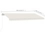 Manuell einziehbare Standmarkise creme 400x300 cm von vidaXL, Markisen - Ref: Foro24-3069537, Preis: 601,53 €, Rabatt: %