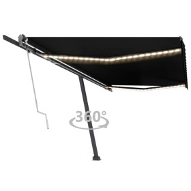 Toldo automático LED sensor de viento gris antracita 500x300 cm de vidaXL, Toldos - Ref: Foro24-3069794, Precio: 729,73 €, De...