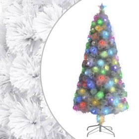 Árbol de Navidad artificial con LED blanco fibra óptica 150 cm de vidaXL, Arboles de navidad - Ref: Foro24-328450, Precio: 57...