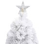 Árbol de Navidad artificial con LED blanco fibra óptica 150 cm de vidaXL, Arboles de navidad - Ref: Foro24-328450, Precio: 63...