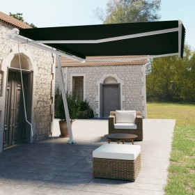 Toldo de pie retráctil manual gris antracita 450x350 cm de vidaXL, Toldos - Ref: Foro24-3069639, Precio: 500,99 €, Descuento: %