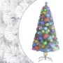 Árbol de Navidad artificial con LED blanco fibra óptica 120 cm de vidaXL, Arboles de navidad - Ref: Foro24-328449, Precio: 48...