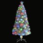 Árbol de Navidad artificial con LED blanco fibra óptica 120 cm de vidaXL, Arboles de navidad - Ref: Foro24-328449, Precio: 48...