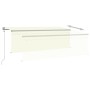 Toldo automático persiana LED sensor de viento crema 4,5x3 m de vidaXL, Toldos - Ref: Foro24-3069452, Precio: 522,91 €, Descu...