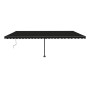 Toldo automático LED sensor de viento gris antracita 600x300 cm de vidaXL, Toldos - Ref: Foro24-3069814, Precio: 840,05 €, De...