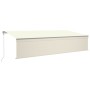 Automatic awning with LED blind wind sensor cream 6x3 m by vidaXL, Awnings - Ref: Foro24-3069492, Price: 752,99 €, Discount: %