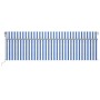 Toldo automático persiana LED sensor viento azul blanco 5x3 m de vidaXL, Toldos - Ref: Foro24-3069471, Precio: 620,94 €, Desc...