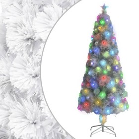 Artificial Christmas tree with white LED fiber optics 210 cm by vidaXL, Christmas trees - Ref: Foro24-328452, Price: 103,99 €...