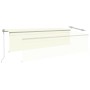 Toldo automático persiana LED sensor de viento crema 5x3 m de vidaXL, Toldos - Ref: Foro24-3069472, Precio: 644,22 €, Descuen...