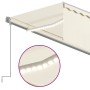 Toldo automático persiana LED sensor de viento crema 5x3 m de vidaXL, Toldos - Ref: Foro24-3069472, Precio: 644,22 €, Descuen...