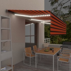 Toldo automático con persiana LED sensor de viento 6x3 m de vidaXL, Toldos - Ref: Foro24-3069495, Precio: 748,99 €, Descuento: %