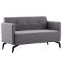 Sofá de 2 plazas tapizado de tela gris claro 115x60x67 cm de vidaXL, Sofás - Ref: Foro24-247179, Precio: 234,36 €, Descuento: %