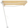 Toldo de pie retráctil manual amarillo y blanco 450x300 cm de vidaXL, Toldos - Ref: Foro24-3069558, Precio: 491,11 €, Descuen...