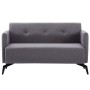 Sofá de 2 plazas tapizado de tela gris claro 115x60x67 cm de vidaXL, Sofás - Ref: Foro24-247179, Precio: 234,36 €, Descuento: %