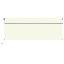 Automatic awning with wind sensor, cream-colored LED blind, 4x3m. by vidaXL, Awnings - Ref: Foro24-3069432, Price: 612,44 €, ...