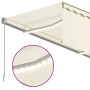 Toldo automático con persiana LED sensor de viento crema 4x3m de vidaXL, Toldos - Ref: Foro24-3069432, Precio: 612,44 €, Desc...