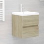 Sonoma oak chipboard sink cabinet by vidaXL, bathroom vanities - Ref: Foro24-3071624, Price: 170,27 €, Discount: %