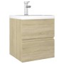 Sonoma oak chipboard sink cabinet by vidaXL, bathroom vanities - Ref: Foro24-3071624, Price: 170,27 €, Discount: %