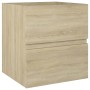 Sonoma oak chipboard sink cabinet by vidaXL, bathroom vanities - Ref: Foro24-3071624, Price: 170,27 €, Discount: %