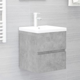 Concrete gray chipboard cabinet with sink by vidaXL, bathroom vanities - Ref: Foro24-3071625, Price: 162,99 €, Discount: %