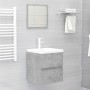 Mueble con lavabo aglomerado gris hormigón de vidaXL, Tocadores de baño - Ref: Foro24-3071625, Precio: 162,03 €, Descuento: %